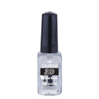 Refect Beauty Gabrini 3D clear nail polish bottle with a black cap and flat brush applicator for a glossy finish 00