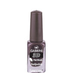Refect Beauty Gabrini 3D nail polish in a deep greyish-brown shade with a glossy finish and flat brush applicator 09