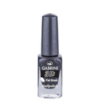 Refect Beauty Gabrini 3D nail polish in a shimmering dark grey shade with a glossy finish and flat brush applicator 78