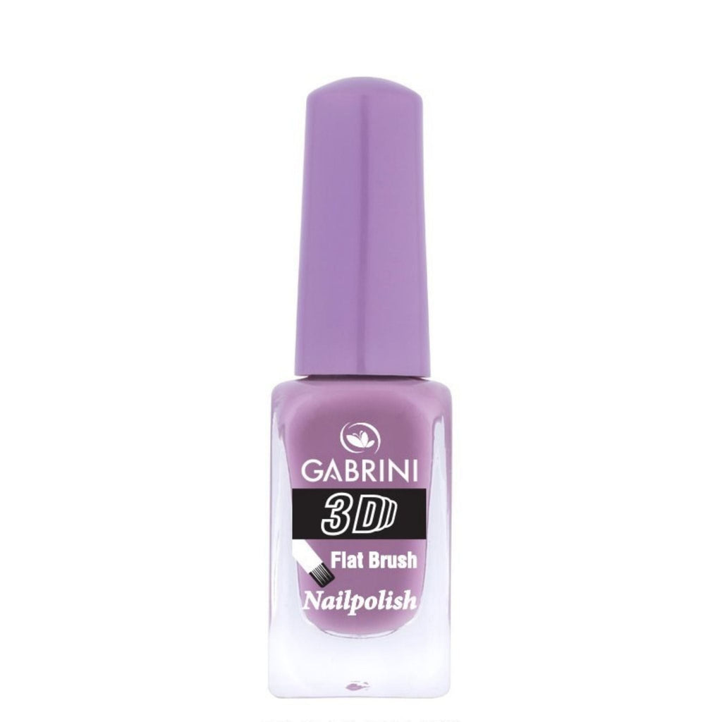 Refect Beauty Gabrini 3D nail polish in a soft lavender shade with a glossy finish and flat brush applicator 26