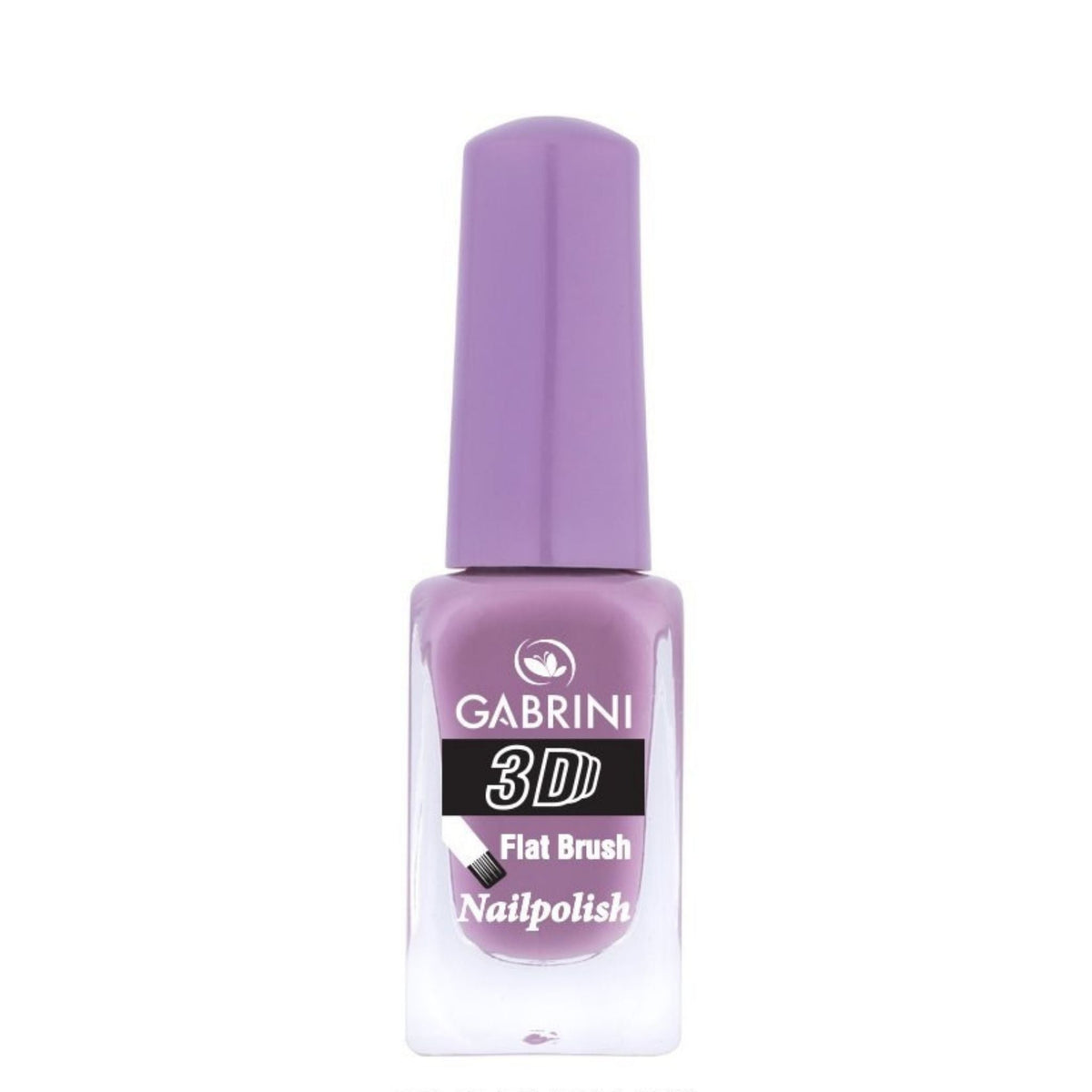 Refect Beauty Gabrini 3D nail polish in a soft lavender shade with a glossy finish and flat brush applicator 26