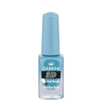Refect Beauty Gabrini 3D nail polish in a vibrant light blue shade with a glossy finish and flat brush applicator 53