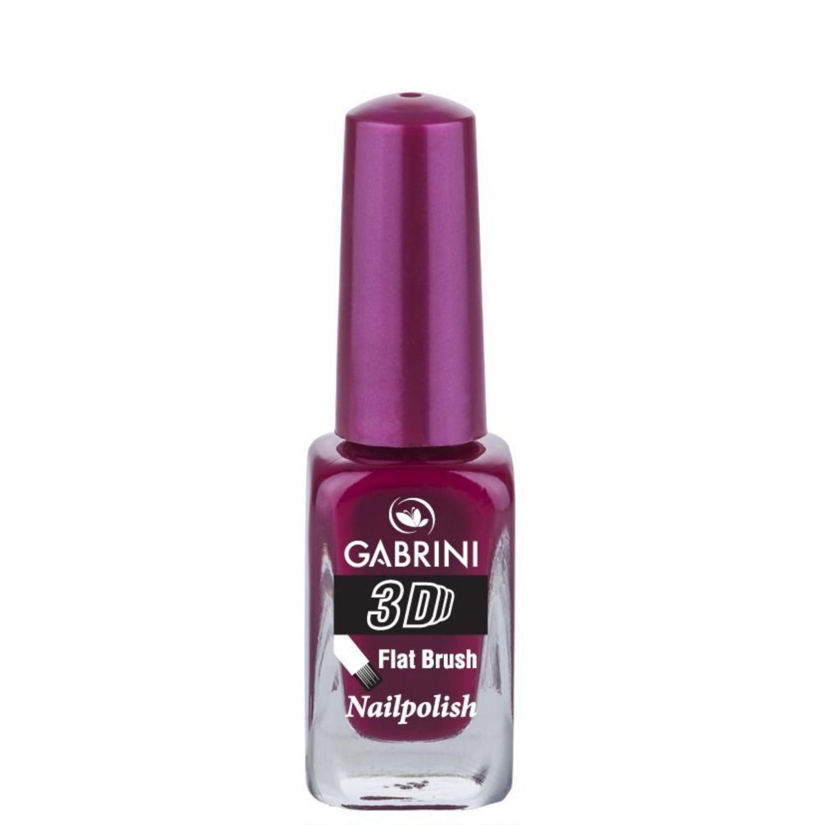 Refect Beauty Gabrini 3D nail polish in a deep magenta shade with a glossy finish in a glass bottle 39