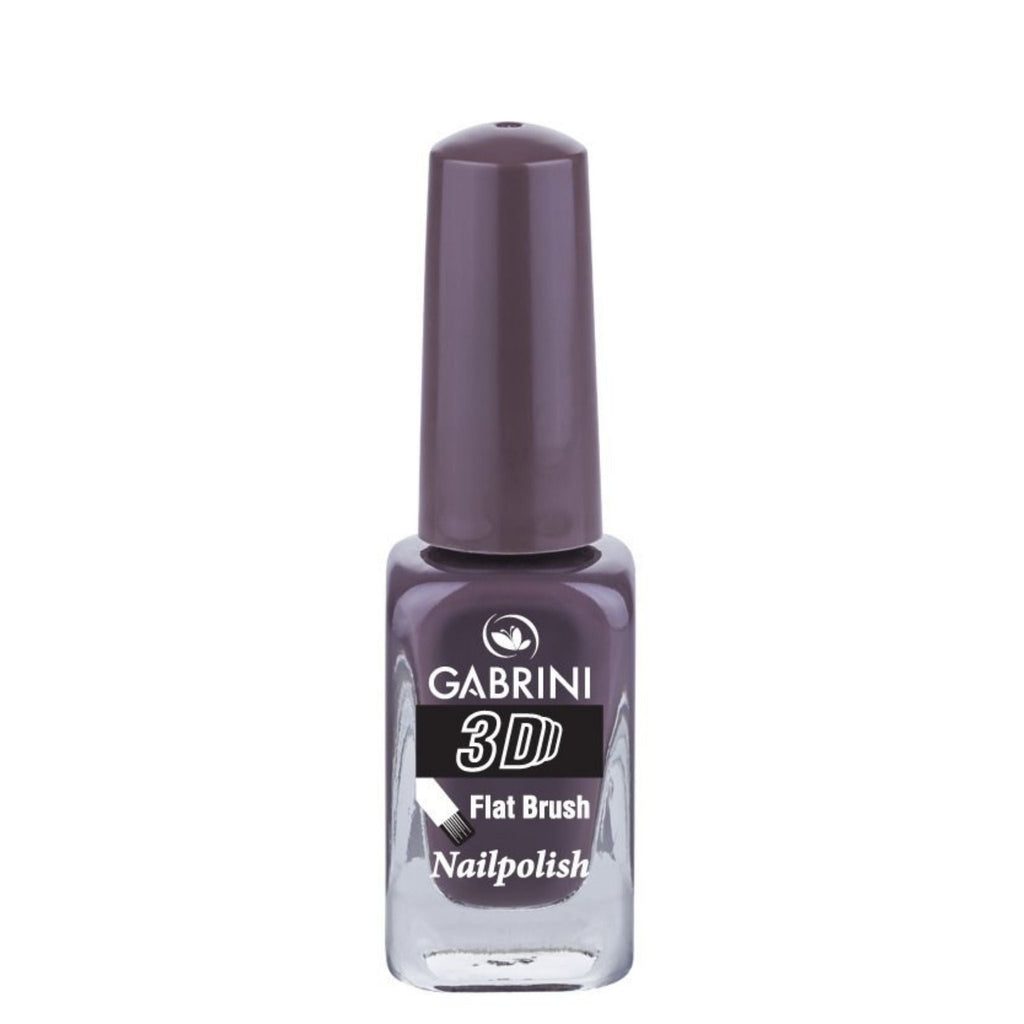 Refect Beauty Gabrini 3D nail polish in a deep mauve shade with a glossy finish in a clear glass bottle 70