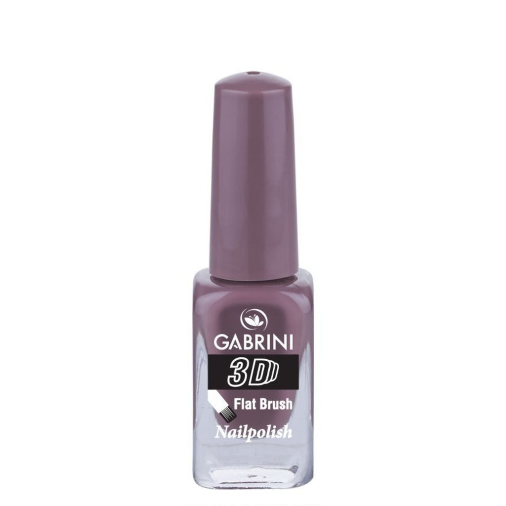 Refect Beauty Gabrini 3D nail polish in a dusty mauve shade with a glossy finish in a glass bottle 15