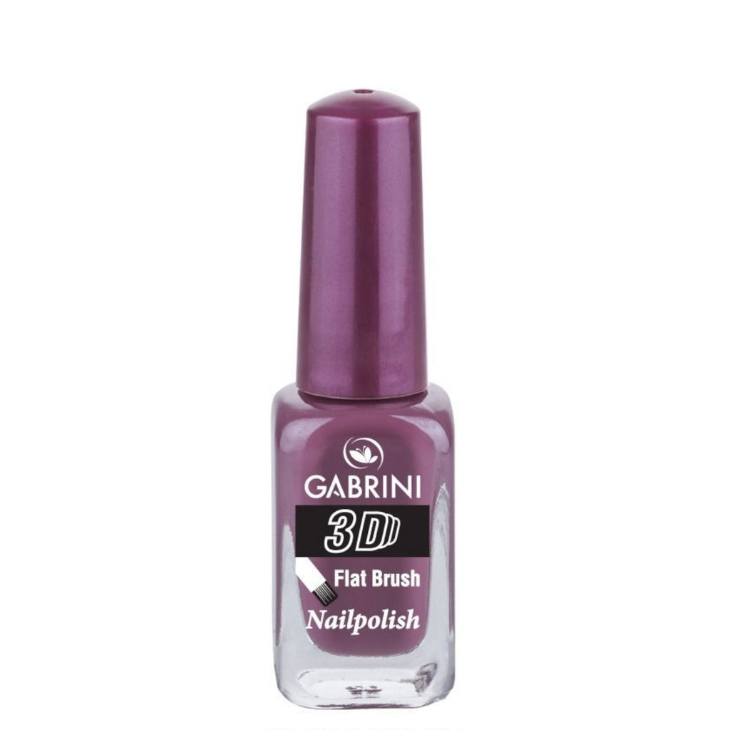 Refect Beauty Gabrini 3D nail polish in a deep mauve purple shade with a glossy finish in a glass bottle 51