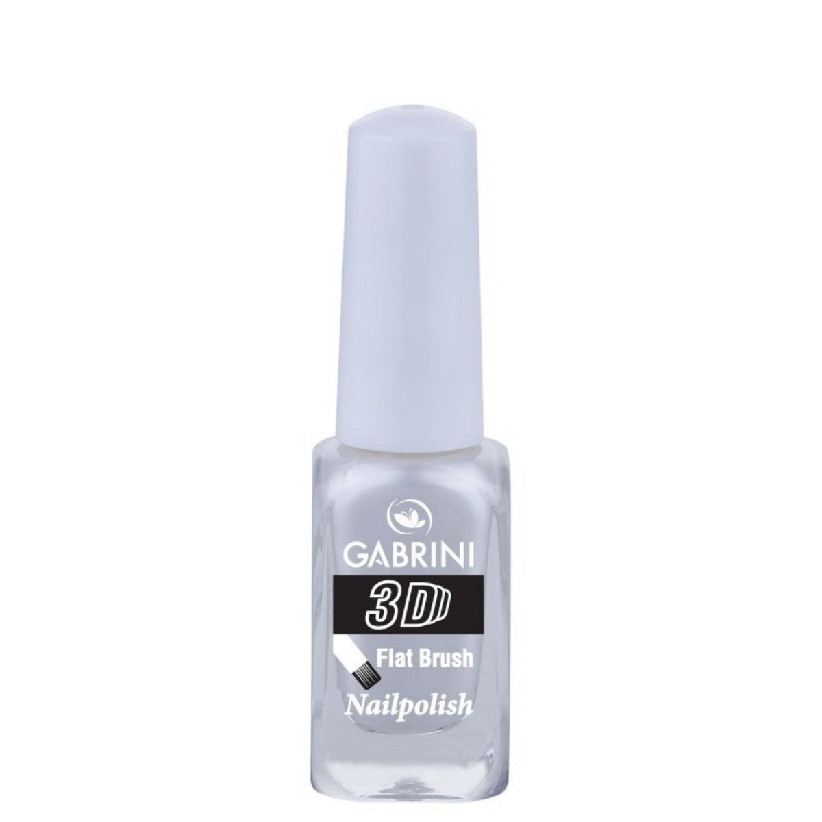 Refect Beauty Gabrini 3D nail polish in a clear glass bottle with a white cap for a multidimensional glossy finish 01