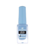 Refect Beauty Gabrini 3D nail polish in a soft pastel blue shade with a glossy finish and flat brush applicator. 13