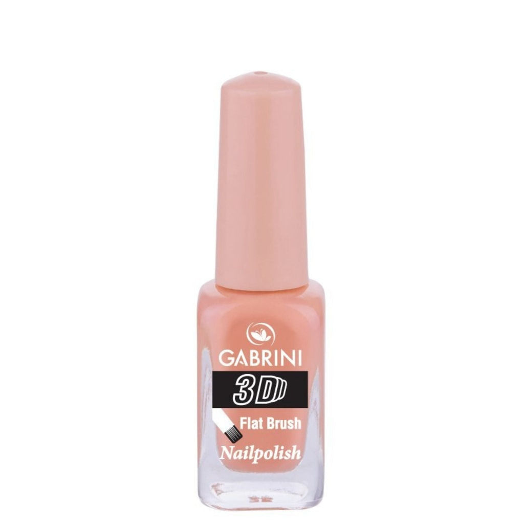 Refect Beauty Gabrini 3D nail polish in a soft peach shade with a glossy finish and flat brush applicator 06