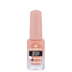 Refect Beauty Gabrini 3D nail polish in a soft peach shade with a glossy finish and flat brush applicator 06
