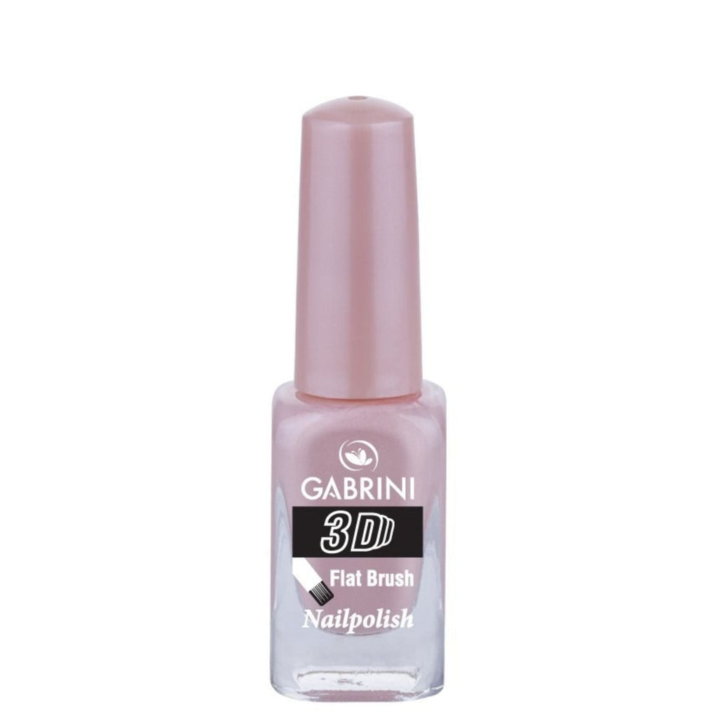 Refect Beauty Gabrini 3D nail polish in a soft dusty pink shade with a glossy finish and flat brush applicator 34