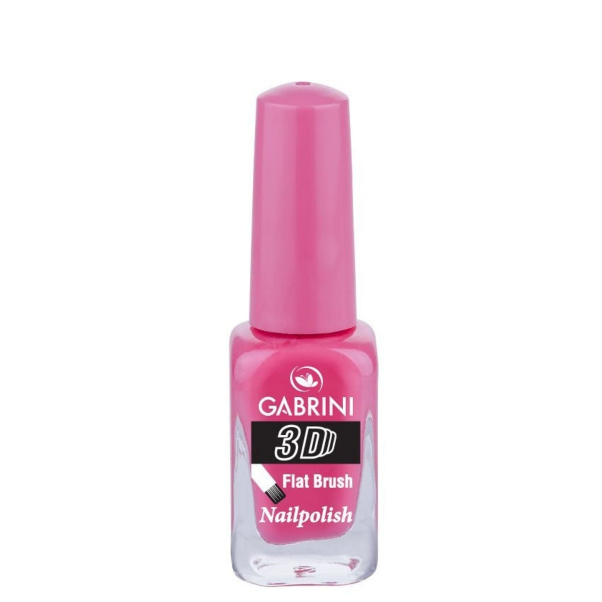 Refect Beauty Gabrini 3D nail polish in a vibrant pink shade with a glossy finish and flat brush applicator 17
