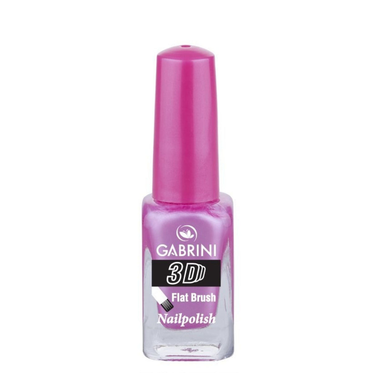 Refect Beauty Gabrini 3D nail polish in a vibrant pink shade with a glossy finish in a glass bottle 14