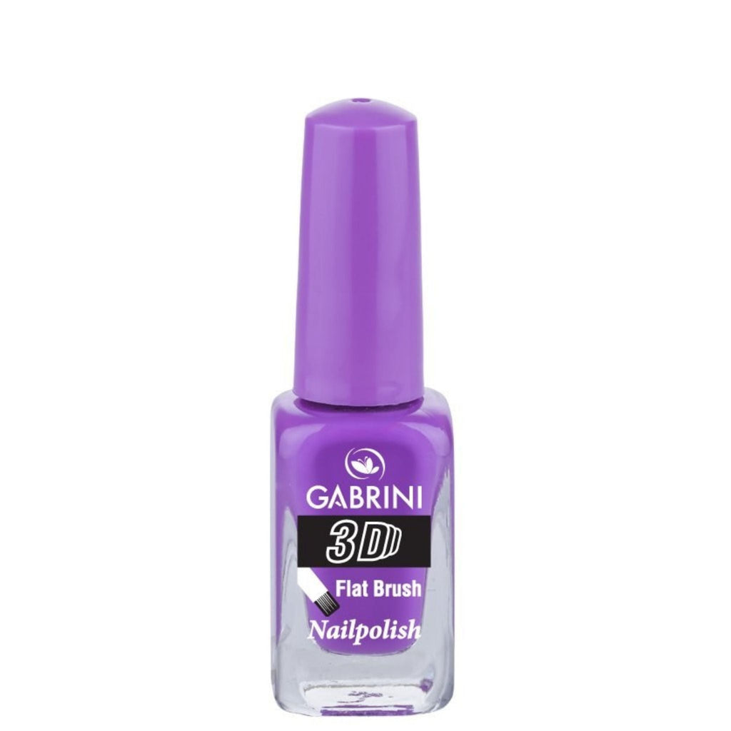 Refect Beauty Gabrini 3D nail polish in a vibrant purple shade with a glossy finish and flat brush applicator 20