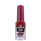 Refect Beauty Gabrini 3D nail polish in a shimmering deep red shade with a glossy finish in a glass bottle 18