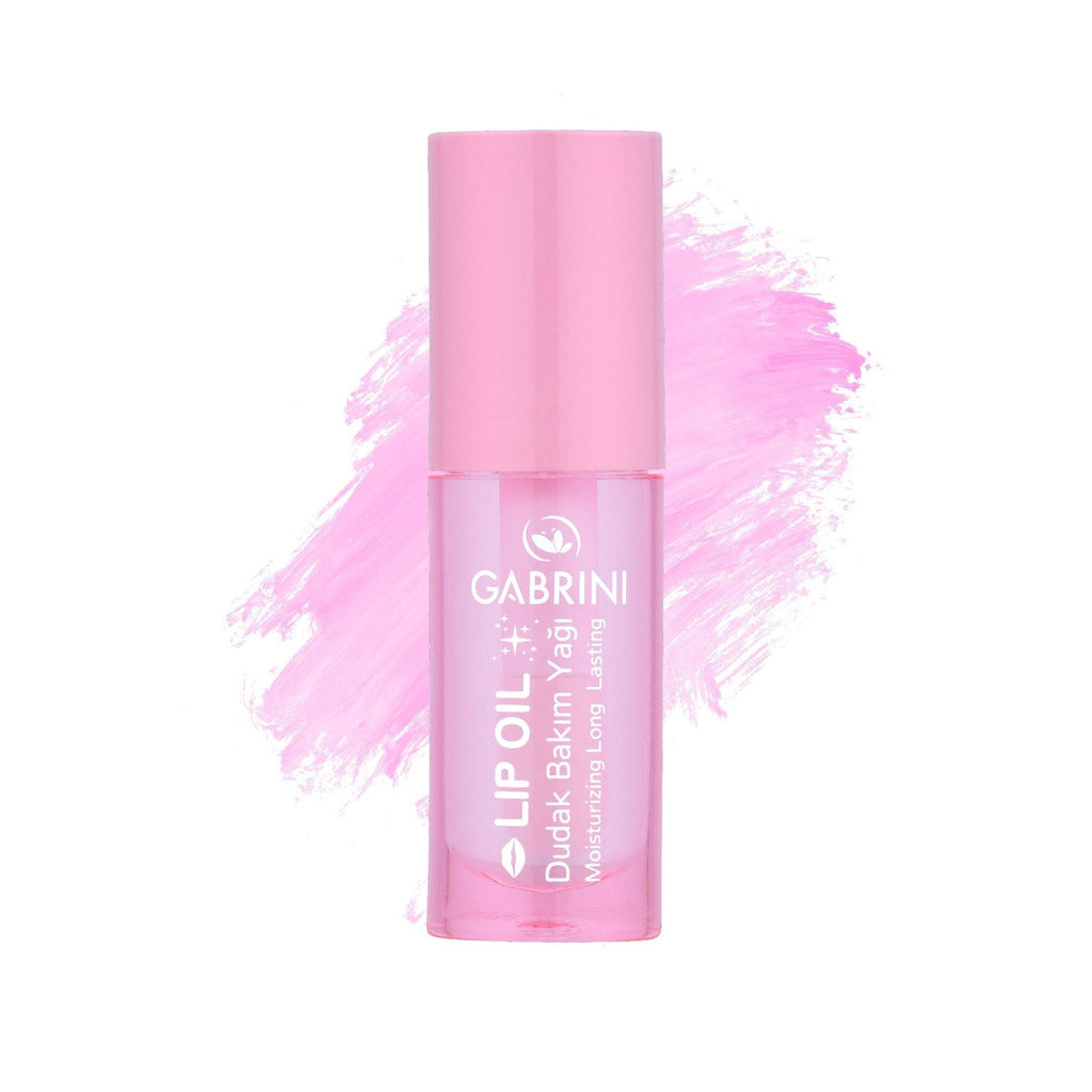 Refect Beauty Gabrini nourishing lip oil in a clear pink bottle with a glossy finish for hydrated and soft lips 
Strawberry