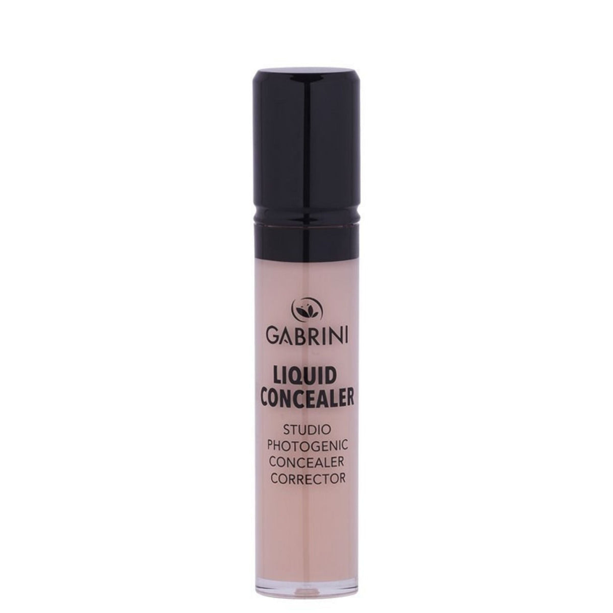 Refect Beauty Gabrini liquid concealer in a clear tube with a black cap for covering dark circles and blemishes. 06