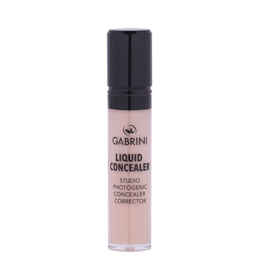 Refect Beauty Gabrini liquid concealer in a clear tube with a black cap for covering dark circles and blemishes 02