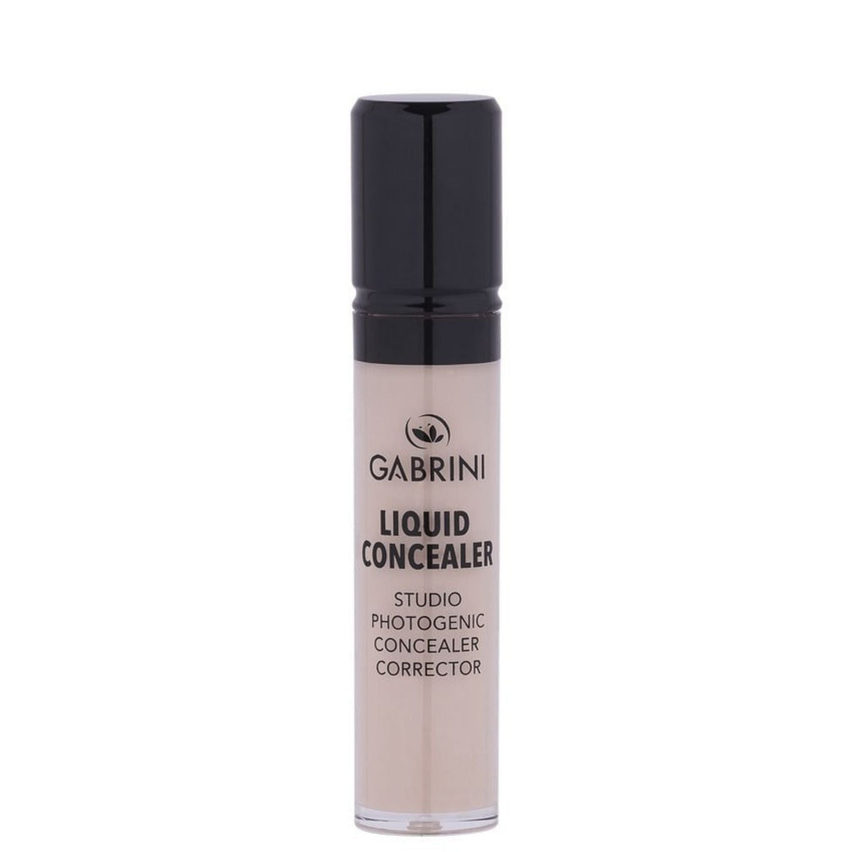 Refect Beauty Gabrini liquid concealer in a clear tube with a black cap for covering dark circles and blemishes. 04