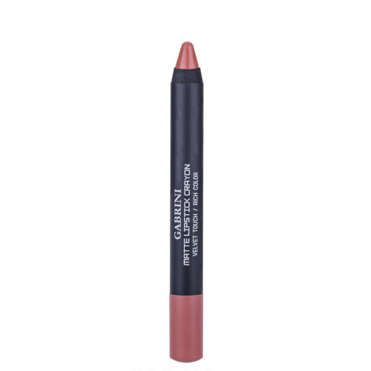 Refect Beauty Gabrini matte lipstick crayon in a dusty rose shade with a smooth, precise applicator tip. 06