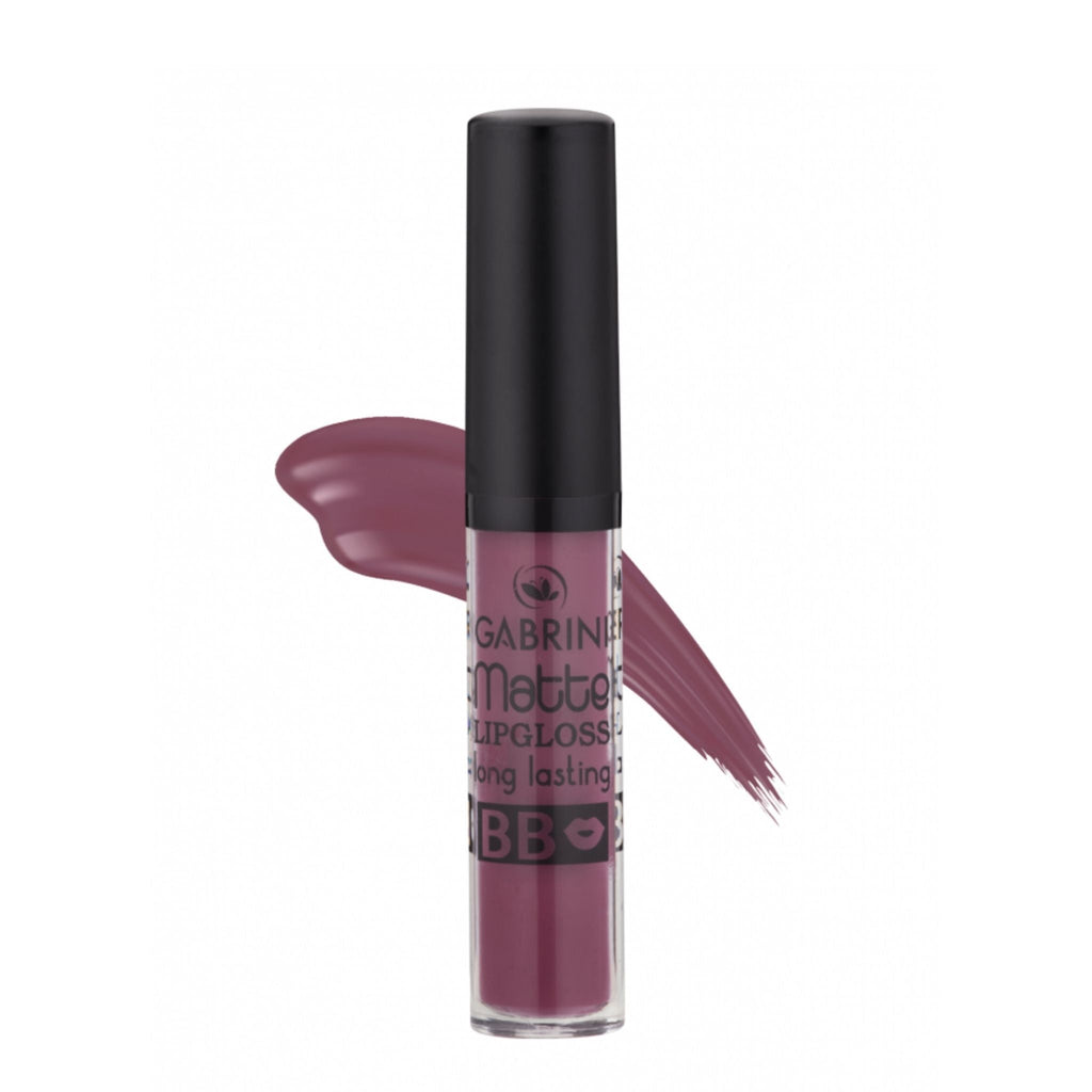 Refect Beauty Gabrini Matte long-lasting liquid lipgloss in a deep mauve shade with a smooth matte finish. 07