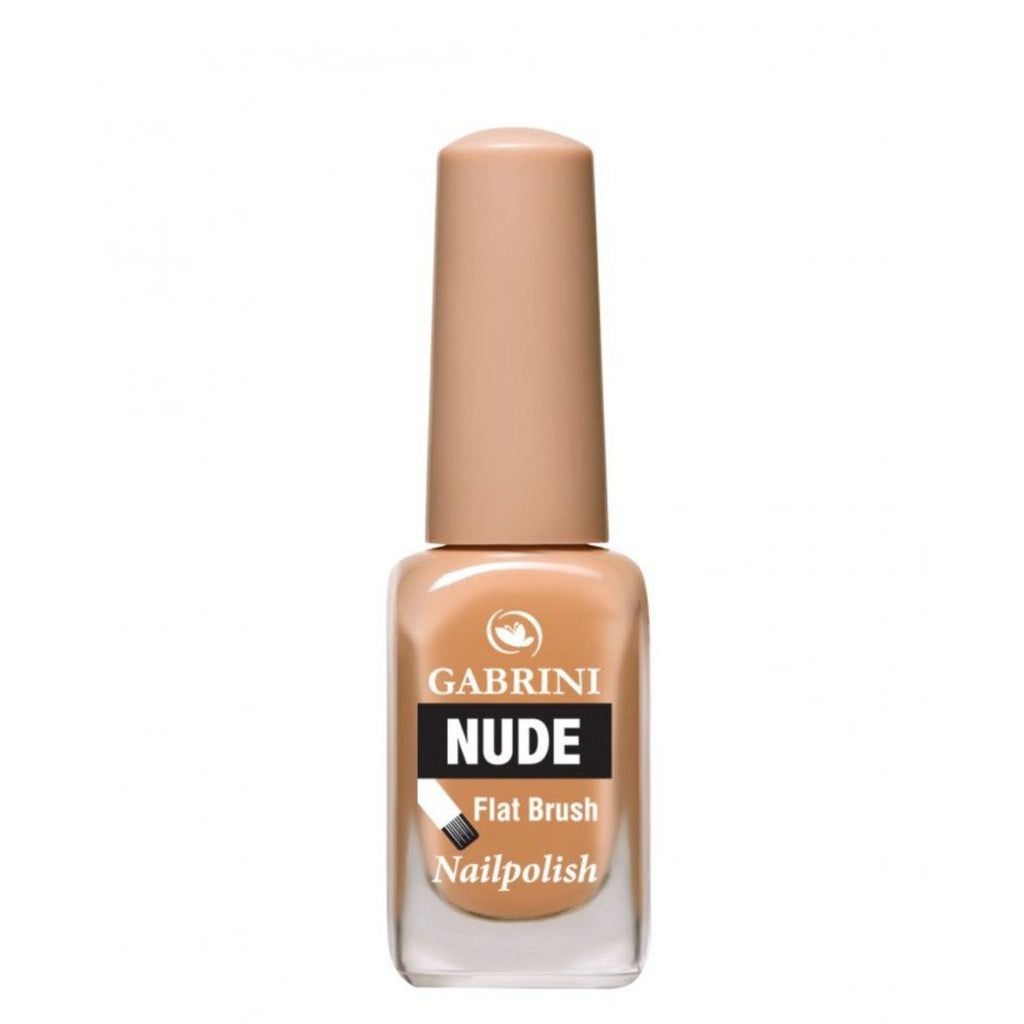 Refect Beauty Gabrini Nude nail polish bottle with a beige cap and smooth glossy finish for natural coverage. 09