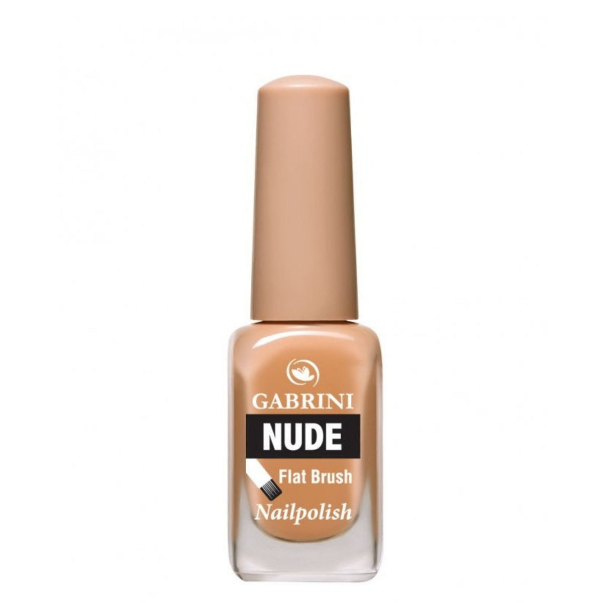 Refect Beauty Gabrini Nude nail polish bottle with a beige cap and smooth glossy finish for natural coverage. 09