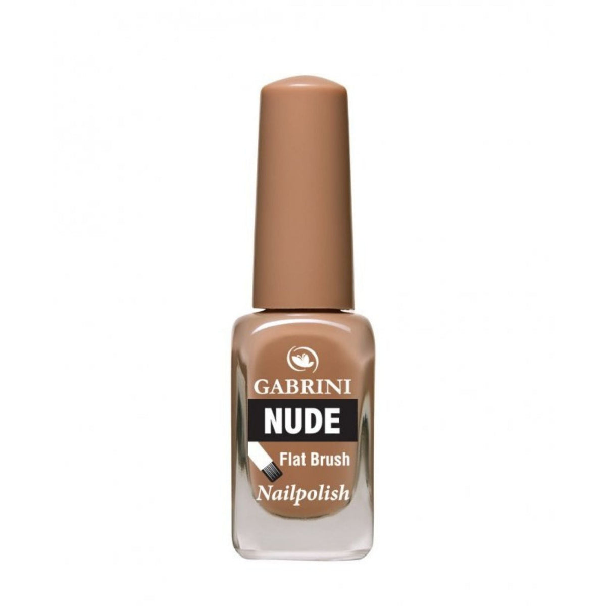 Refect Beauty Gabrini Nude nail polish in a light beige shade with a glossy finish in a glass bottle 07