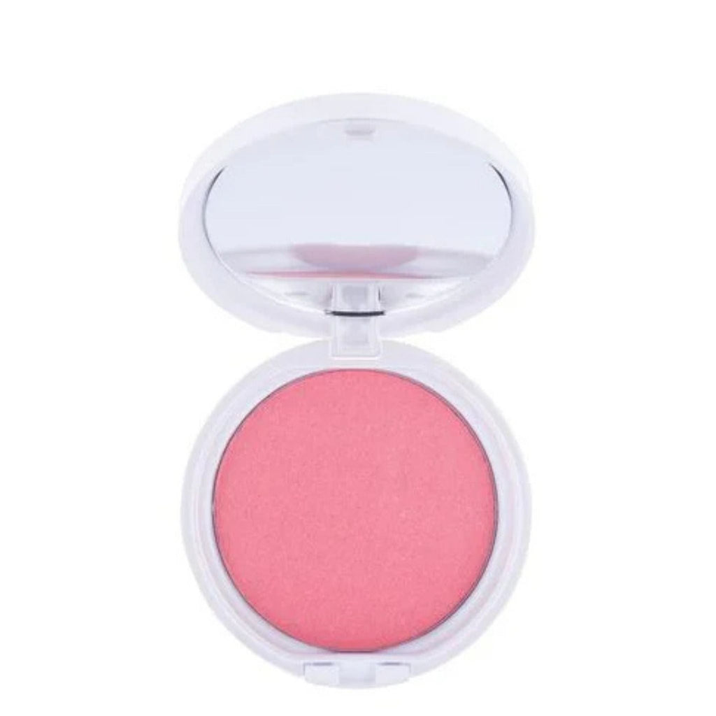 Refect Beauty Gabrini Professional pink powder blush in a white compact case with an open mirror lid 51