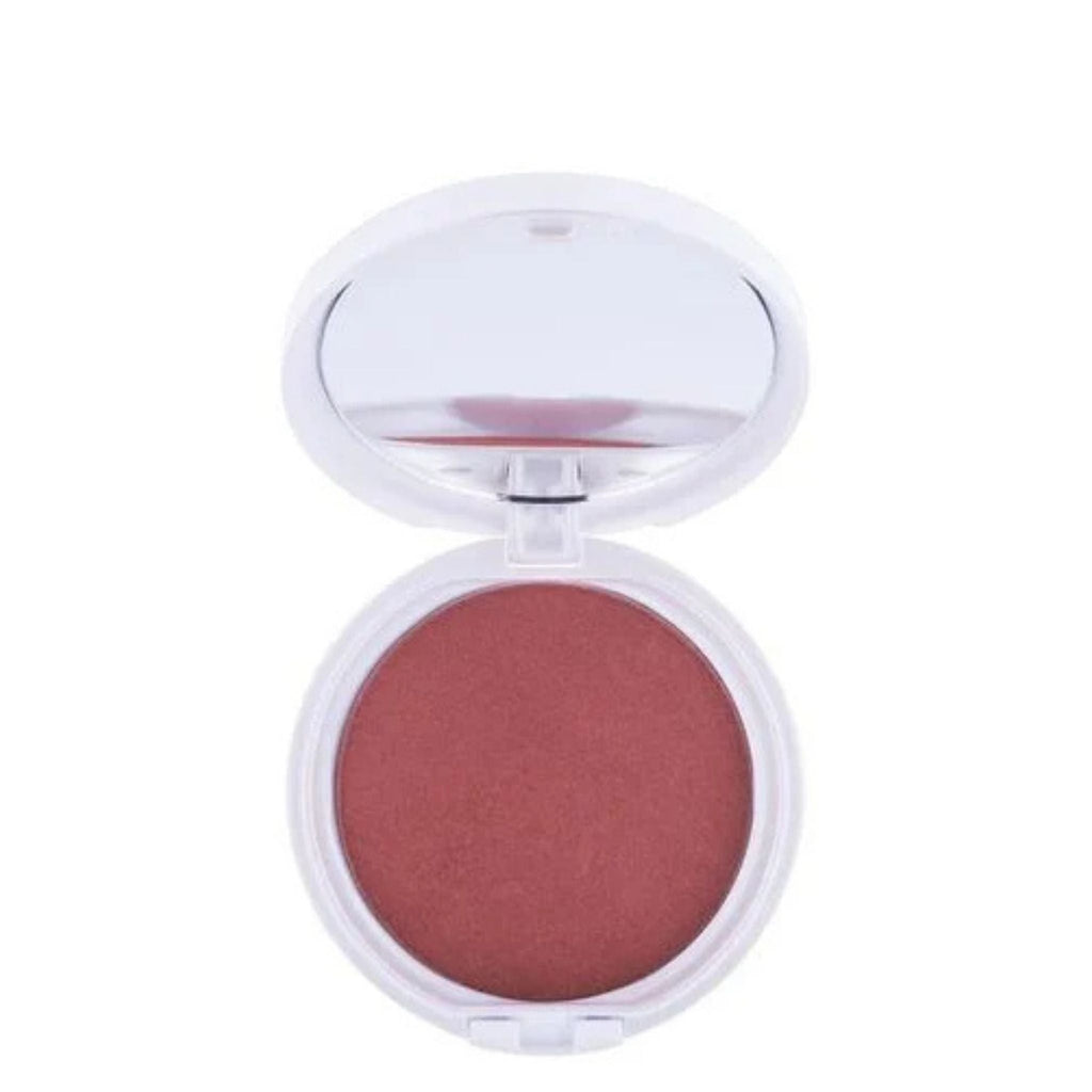 Refect Beauty Gabrini Professional powder blush in a round white compact with an integrated mirror. 54