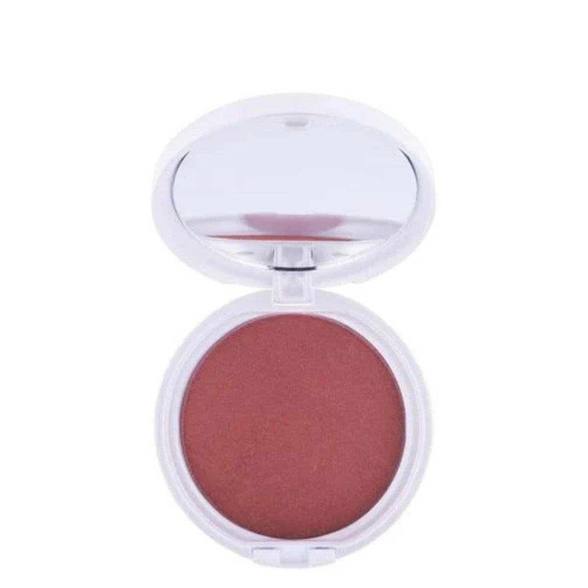 Refect Beauty Gabrini Professional powder blush in a round white compact with an integrated mirror. 54