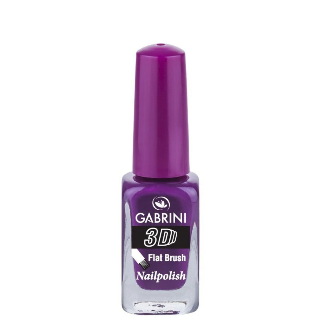 Refect Beauty Gabrini 3D nail polish in a vibrant purple shade with a glossy finish in a glass bottle. 36