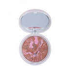 Refect Beauty Gabrini Terracotta Blush-On in a marbled pink and bronze baked powder with a built-in mirror compact. 34