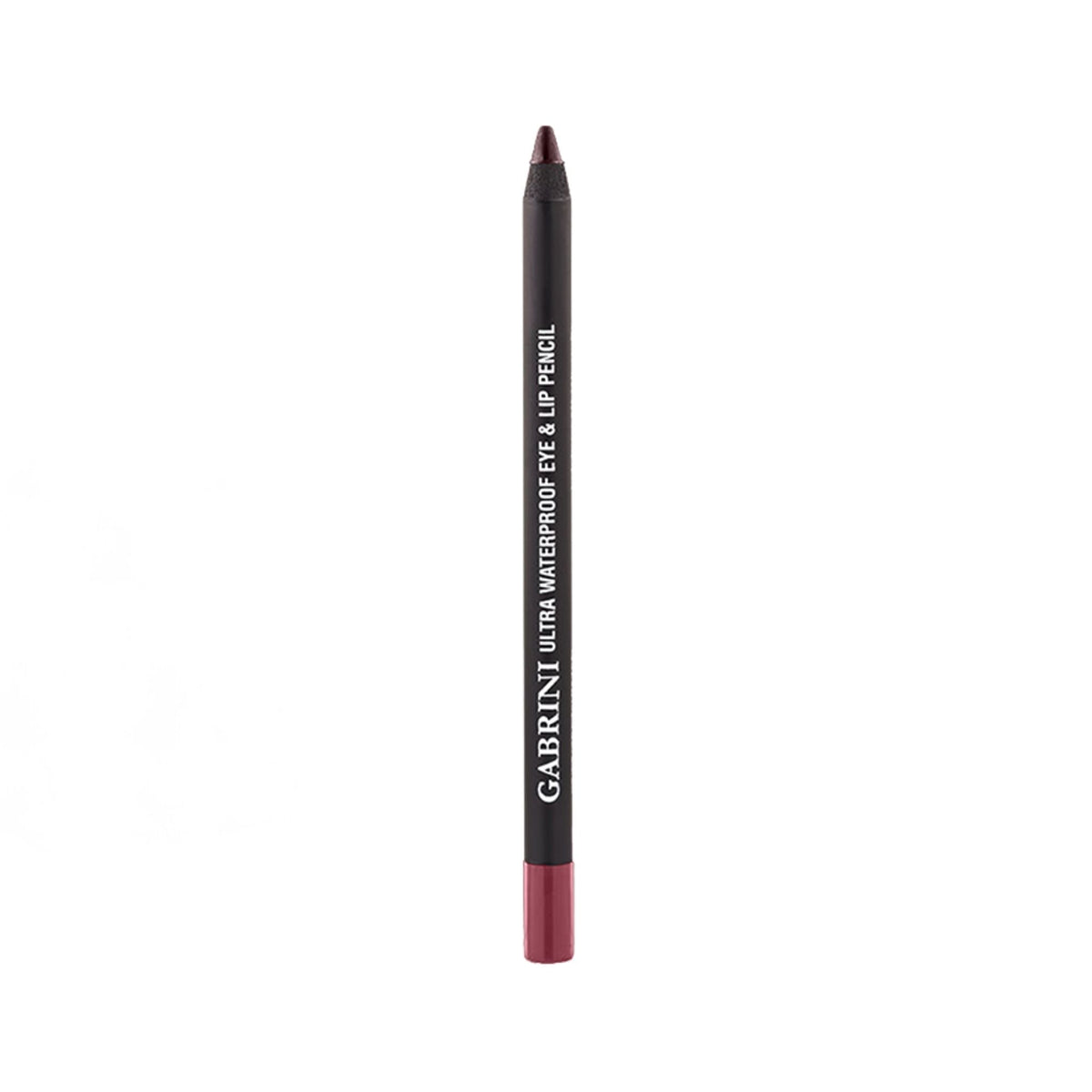 Refect Beauty Gabrini Ultra waterproof eye and lip pencil in a deep plum shade with a smooth, long-lasting finish.