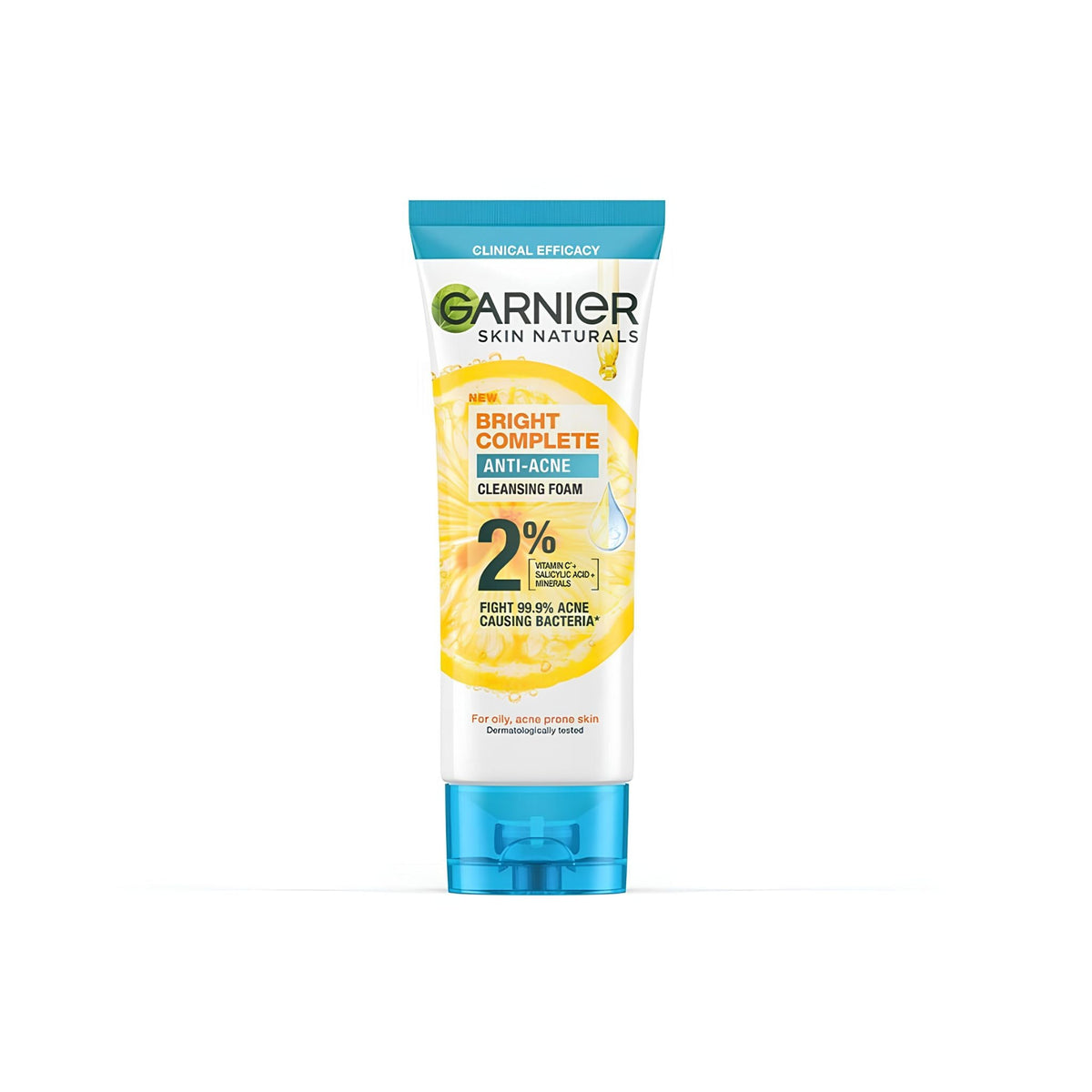 Refect Beauty Garnier SkinActive Fast Clear 3-in-1 anti-acne cleansing foam tube for oily skin