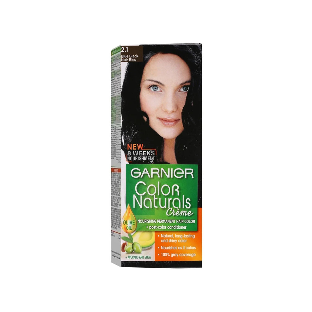Refect Beauty Garnier Color Naturals permanent hair dye in Blue Black shade with nourishing oils and conditioner
