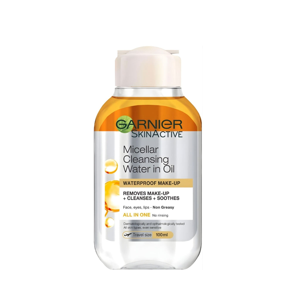 Refect Beauty Garnier Micellar Cleansing Water in Oil 100ml bottle for removing waterproof makeup