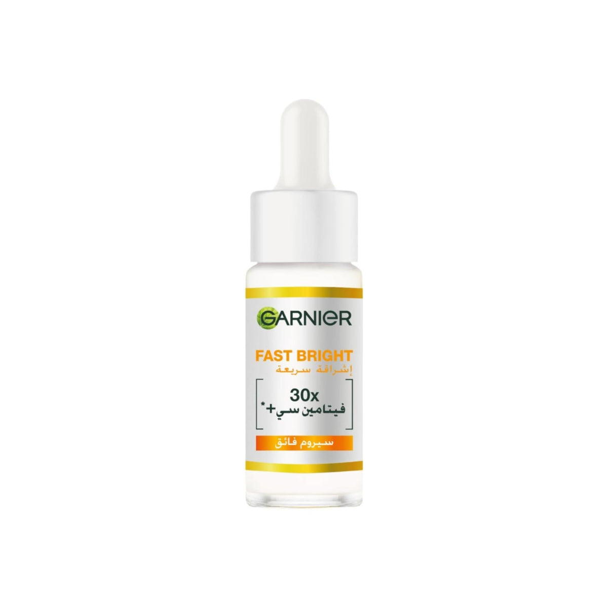 Refect Beauty Garnier Fast Bright 30X Vitamin C serum bottle for reducing dark spots and brightening skin tone