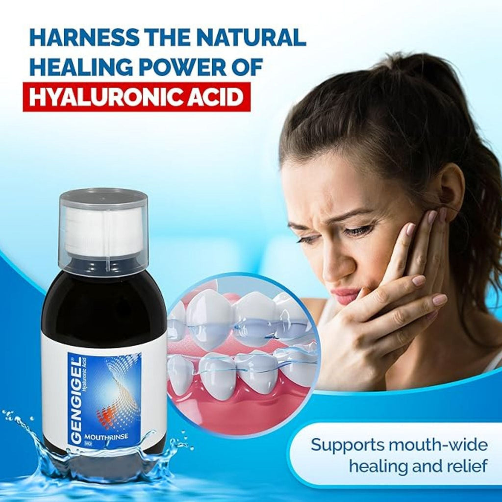 Refect Beauty Gengigel mouthwash with hyaluronic acid for soothing gum relief and tissue repair