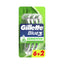 Refect Beauty Gillette Blue 3 Sensitive disposable razor value pack with 8 razors featuring 3 blades for smooth shaving