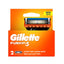 Refect Beauty Gillette Fusion5 manual razor replacement blades pack of 2 with five precision blades and orange box