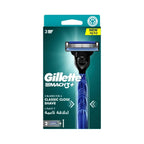 Refect Beauty Gillette Mach3 razor with three precision blades and a blue handle in original retail packaging