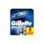 Refect Beauty Gillette Mach3 Turbo 3D razor blade refill pack containing 8 cartridges with triple stainless blades.