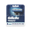 Refect Beauty Gillette Mach3 Turbo 3D razor blade refills in blue packaging with four cartridges for a close shave