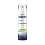 Refect Beauty Gillette Sensitive Skin Shaving Gel with aloe vera in a 200ml aerosol can for a smooth shave.