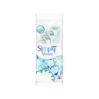 Refect Beauty Gillette Venus Simply 2 disposable razors for women in a pack of four with light blue ergonomic handles.