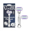 Refect Beauty Gillette Venus Deluxe Smooth Platinum razor with 5 blades, metal handle, and 2 refills in packaging.