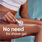 Refect Beauty Gillette Venus Comfort Glide Breeze razor shaving a leg with integrated gel bars for a smooth shave