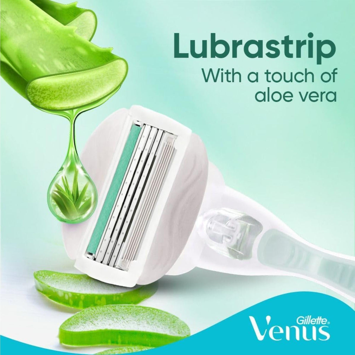 Refect Beauty Gillette Venus Comfortglide sensitive razor with aloe vera moisture ribbon for a smooth shave