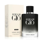 Refect Beauty Giorgio Armani Acqua Di Gio Parfum bottle and box, a sophisticated aquatic fragrance for men.
